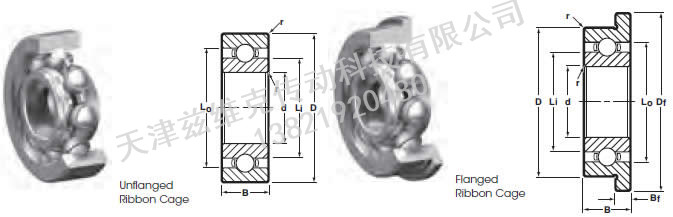 NHBB SSR-1340 深溝球軸承圖紙