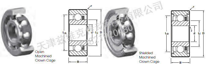 NHBB SSRI-1634ZZW11 向心軸承圖紙