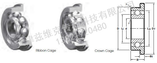 NHBB SSRIF-8516 深溝球軸承圖紙
