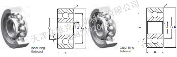 NHBB SSMDRI-1438ZZF 角接觸球軸承圖紙
