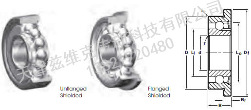 NHBB SSRI-614ZZF 深溝球軸承圖紙