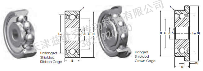 NHBB SSRI-418ZZN 深溝球軸承圖紙
